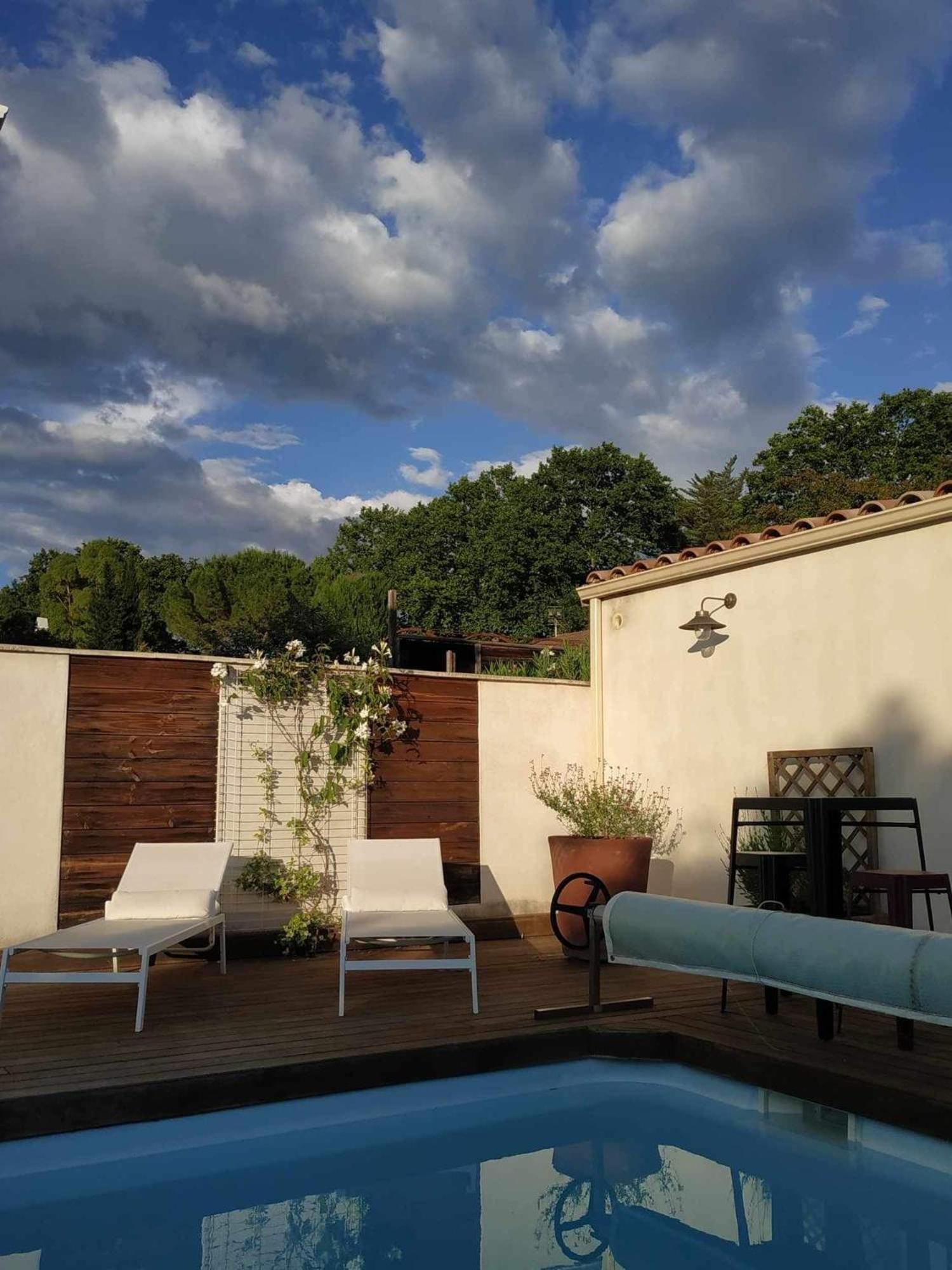 Chambre Studio Independante Au Calme Vue Sur Piscine Teyran Exteriér fotografie